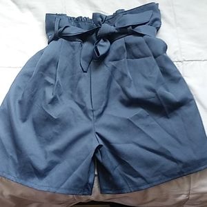 Blue work shorts